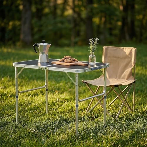 3ft Aluminum Folding Table, Portable Camping Table - Image 2