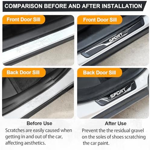 Stainless Steel Car Door Sill Protectors - Image 2