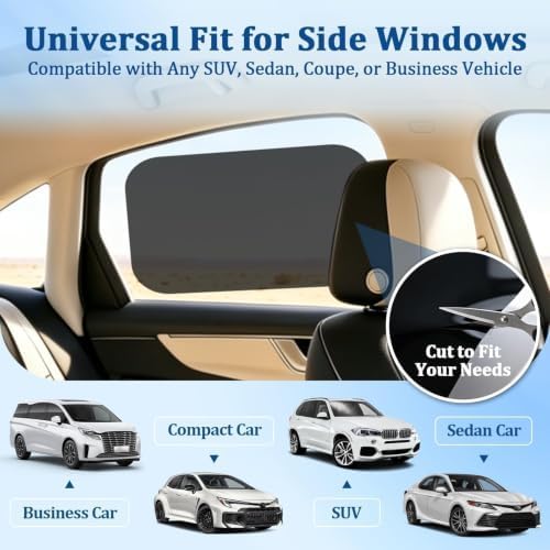 Car Window Shades for Baby, Static Cling Design for Smooth Lift Side Windows - Image 4