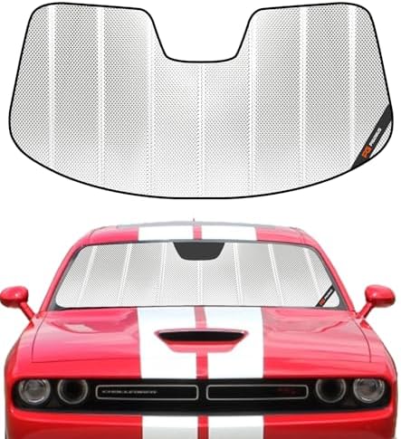 Pigenius Windshield Sun Shade for Dodge Challenger 2015-2023. Reflective by Pigenius