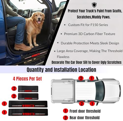 Car Door Sill Protectors Compatible - Image 4