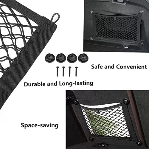 2PACK Small Cargo Nets Elastic Stretchable Pocket Storage Mesh Net Universal - Image 4