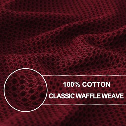 Homaxy 100% Cotton Waffle Weave Kitchen Dish Towels 8-Pack - Image 2