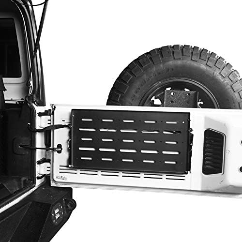 Hooke Road JK Wrangler Tailgate Table Metal Storage Rack Foldable Cargo Shelf - Image 3