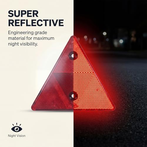 2 Pack Safety Reflector Warning Sign, Engineering Road Grade Reflective - Image 5