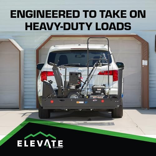 Folding Hitch Cargo Carrier, 500 lb Cap, Elevate Outdoor - Image 3