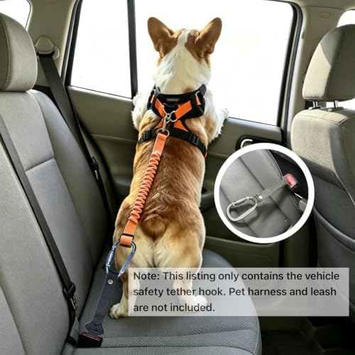 2 Pack Pet Car Seat Belt Restraint, Dog & Cat Car Seat Belt Anchor - Image 3