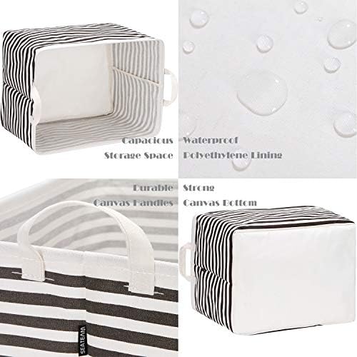 Sea Team Rectangle Open-Top Canvas Storage Basket - Image 5
