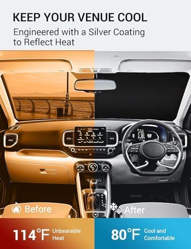 Proadsy Custom Fit Car Windshield Sun Shade - Image 3