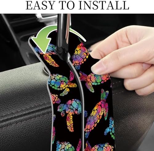 PU Leather Car Seat Hook, Storage Headrest Hanger, Cute Car Backseat Organizer - Image 5
