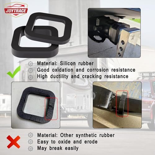 6 Pack - Multiple Size Combination，2 Inch Hitch Receiver Silencer Pad - - Image 3