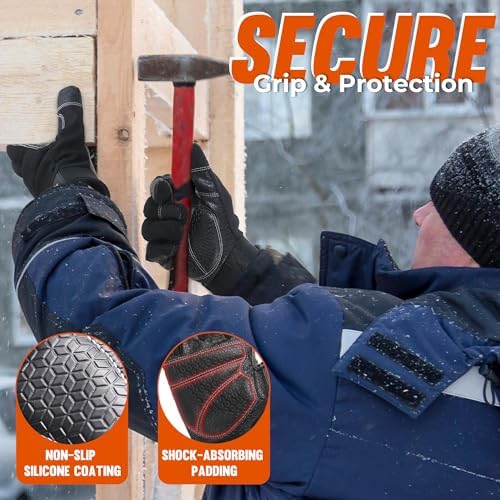 HANDLANDY Work Gloves for Men & Women, Utility Mechanic Working Gloves Touch - Image 2