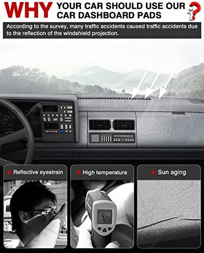 Autorder Dashboard Cover Mat for 1988-1994 Chevy Chevrolet Silverado/GMC Sierra - Image 2