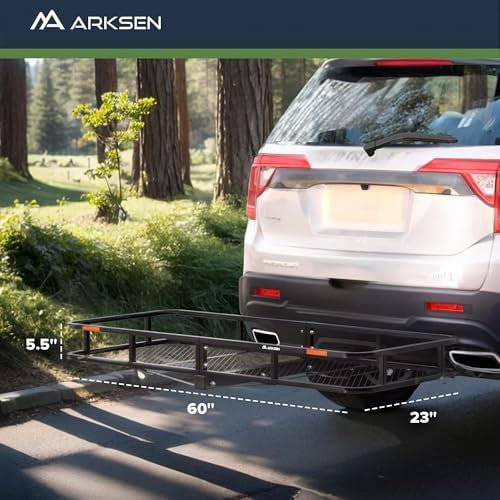 ARKSEN 60" x 23" x 5.5" Hitch Cargo Carrier, 500 Lbs Capacity Luggage Rack - Image 5