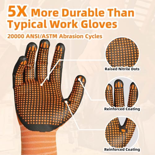 Schwer 6 Pairs Safety Work Gloves - Image 3