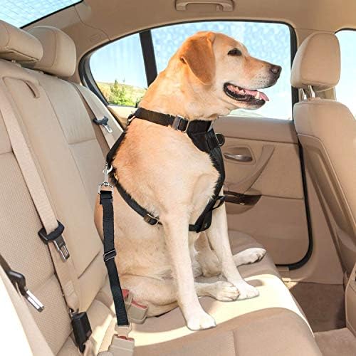 iMounTEK 2 Pack Adjustable Tangle Free Pet Safety Vehicle Seat Belt Lead Harness - Image 7