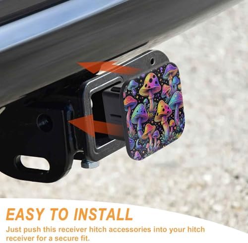 2" Trailer Hitch Cover Rubber Receiver Tube Cap Trailer Hitch Covers - Image 4