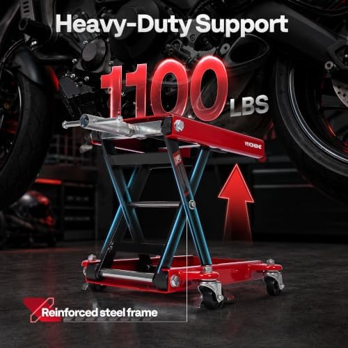 VIVOHOME Motorcycle Lift 1100 Lbs Scissor Lift Jack - Image 2