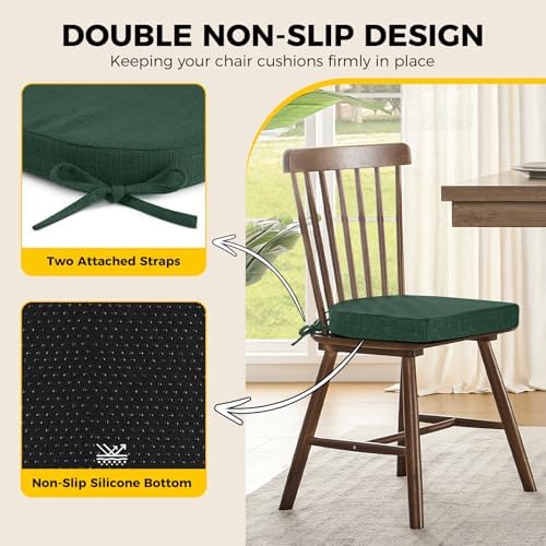 downluxe Indoor Chair Cushions for Dining Chairs, Soft and Comfortable Kitchen - Image 4