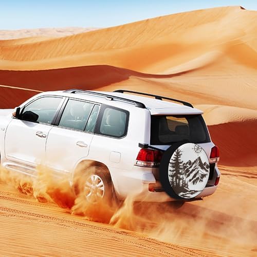 Heavy Duty Spare Tire Cover 18 Inch Mountains - Image 3