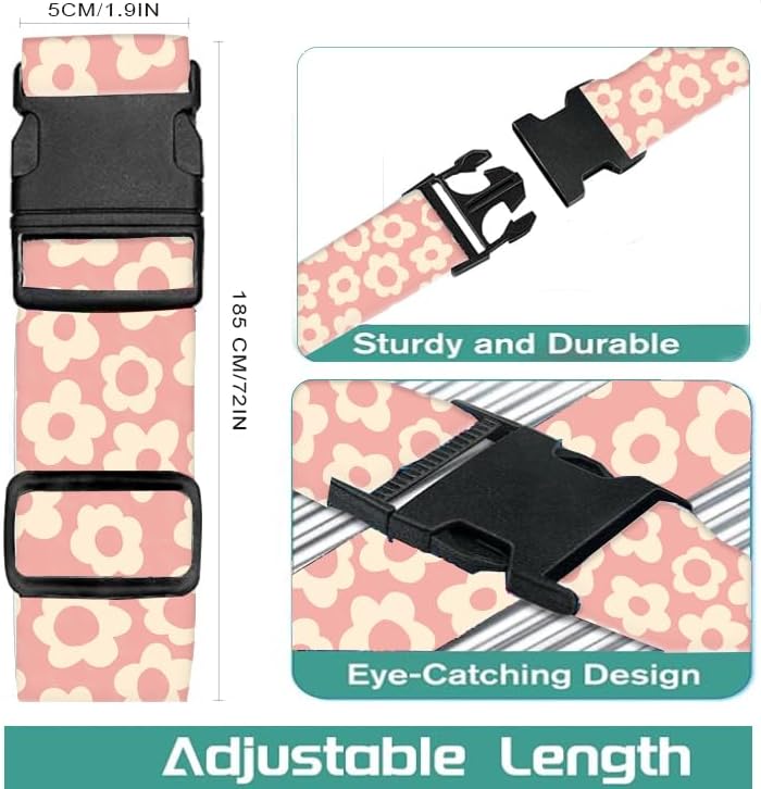Luggage Straps for Suitcases Travel Belt Accessories, Cute Suitcase Strap - Image 5
