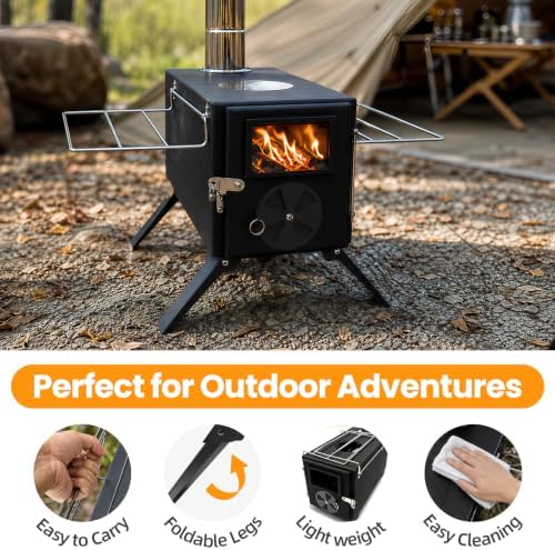 Wood Burning Stove, Portable Camping Stove - Image 5
