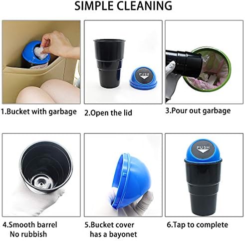 Cup Holder Trash Can, Leakproof Car Trash Can - Image 5