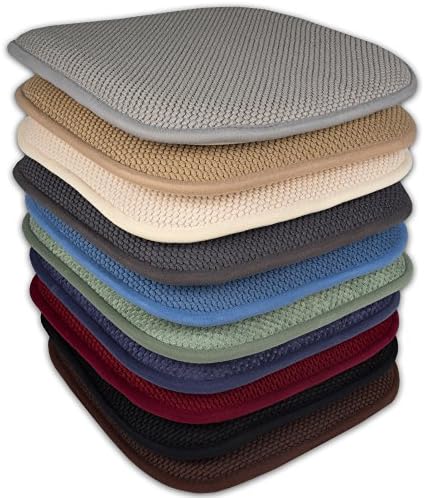 2 Pack Memory Foam Honeycomb Nonslip Back 16" x 16" Chair/Seat Cushion Pad - Image 7