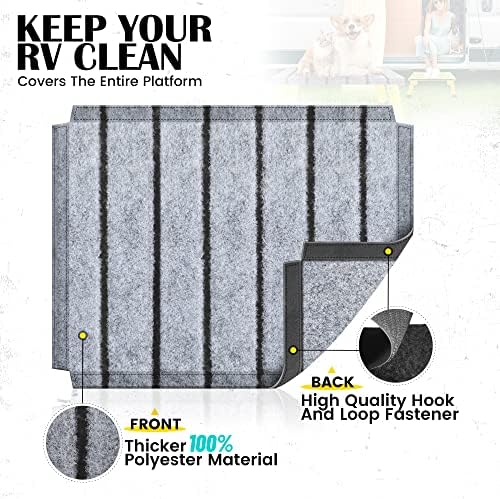Marudina Adjustable RV Step Stool w/Cover, Large Platform - Image 4