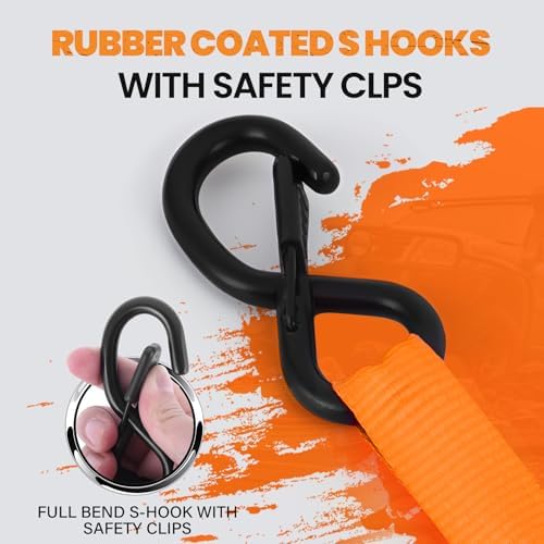 1" x20FT Extra Long Ratchet Straps - Image 4