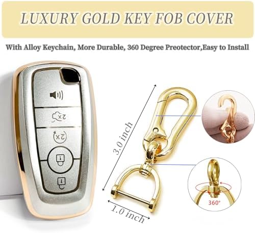Car Key Fob Cover Fit for Ford F 150 250 350 450 550 Raptor Explorer Escape - Image 3