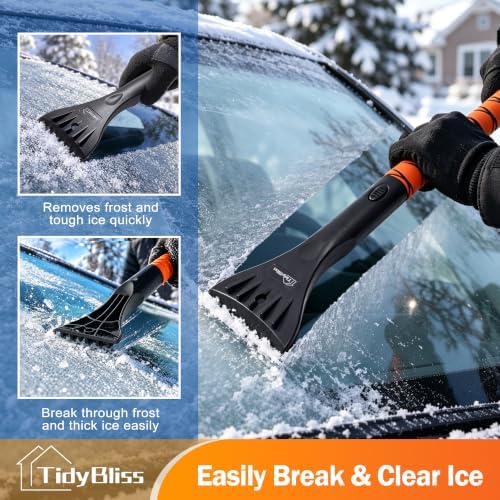 TidyBliss 36” Snow Brush with Ice Scraper - Image 4