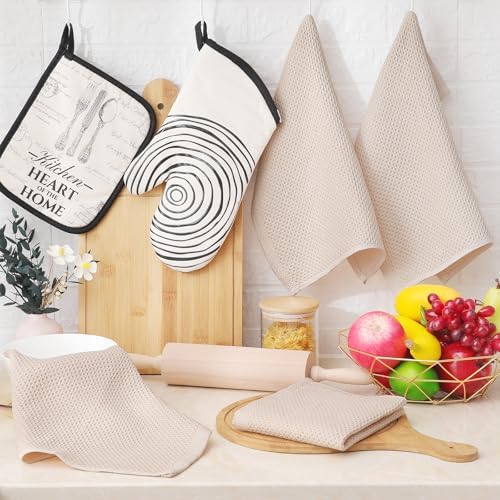 Homaxy 100% Cotton Waffle Weave Kitchen Dish Cloths 24-Pack - Image 6
