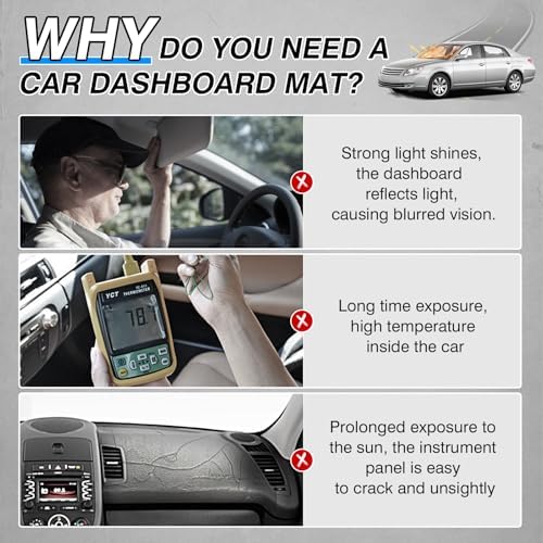 CARTIST Dash Cover for 2005-2010 Toyota Avalon Dashboard Cover Mat - Image 3