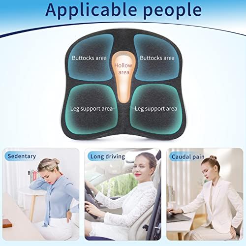 Memory Foam Seat Chair Cushion for Relieves Back Sciatica Pain Tailbone Pain - Image 6