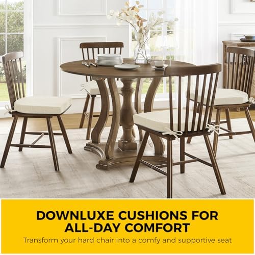 downluxe Indoor Chair Cushions for Dining Chairs, Soft and Comfortable Textured - Image 7