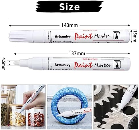 Artsunlvy White Paint Pens marking pens Permanent Markers - Image 3