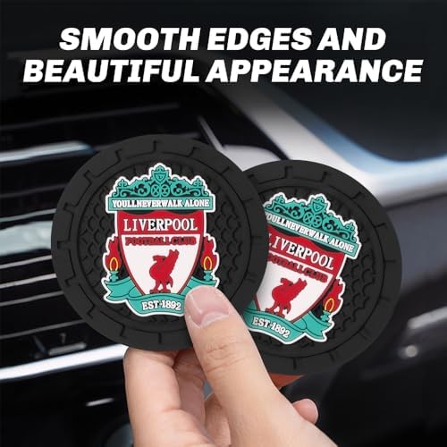Cup Holder Insert Coaster for Liverpool UEFA Fans, Anti Slip Car Cup Coaster - Image 7