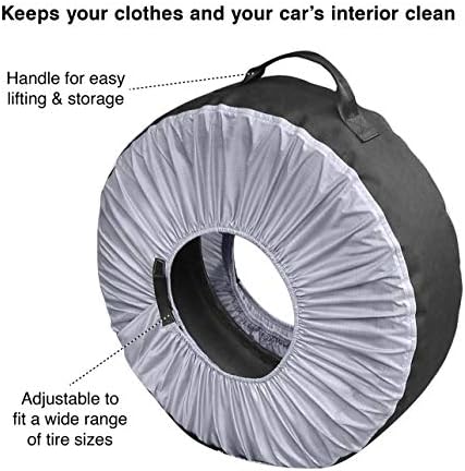Kurgo Seasonal Tire Tote & Wheel Felts | Spare Tire Cover | Portable Wheel Bags - Image 2
