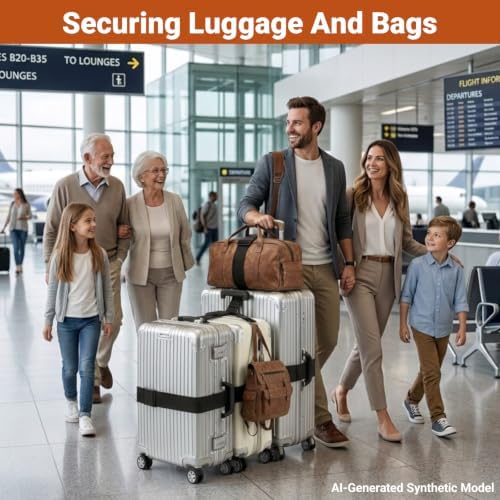 BILIONE 5 Pcs Adjustable Luggage Connector Strap - Image 6