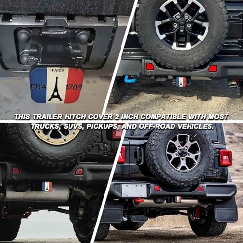 2" Trailer Hitch Cover Rubber Receiver Tube Cap Trailer Hitch Covers - Image 5