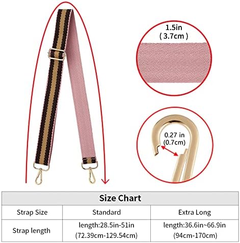 ZOOEASS Wide Shoulder Strap Adjustable Replacement Belt Crossbody Canvas Bag - Image 5