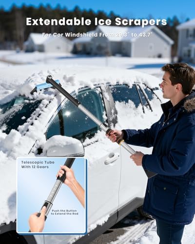helloleiboo 43.7" Extendable Ice Scraper - Image 4