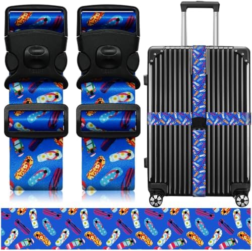 Luggage Straps for Suitcases, Travel Adjustable Belt by ZHOMA