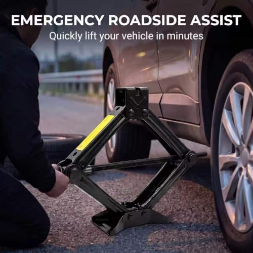 3 Ton Scissor Jack Kit, Portable Car Tire Tool Set - Image 7