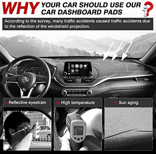 Autorder Dashboard Cover Mat for Nissan Altima 2019-2025 2026 Accessories Dash - Image 2