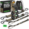Rhino USA Retractable Ratchet Straps - 2in x 9ft by RhinoUSAInc