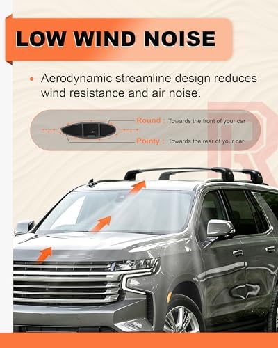 Upgraded 300LB Aluminum Roof Rack Cross Bars - Image 3