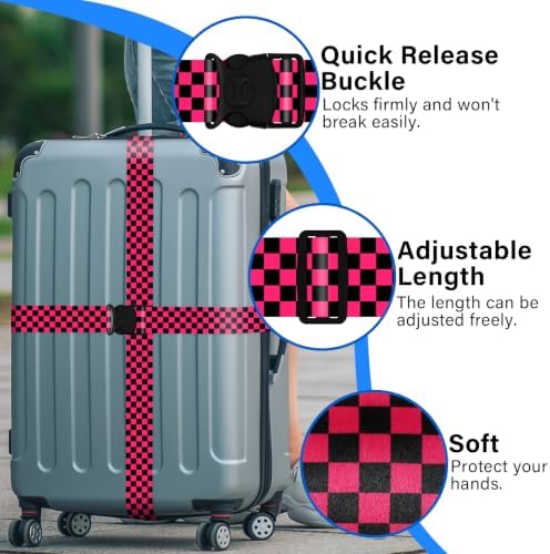 Luggage Straps for Suitcases, Travel Adjustable Belt - Image 2