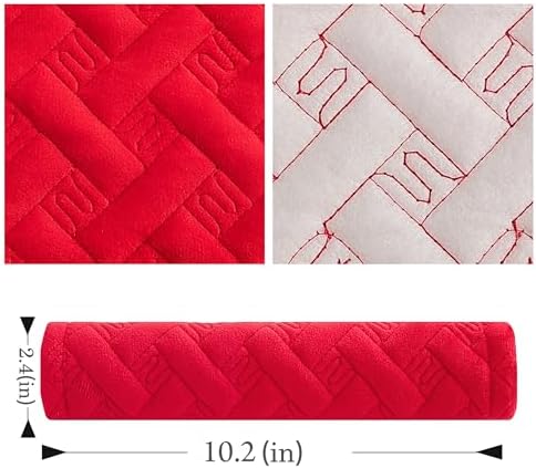 Amooca 2-Pack Braid Pattern Seat Belt Covers Shoulder Pads - Image 4